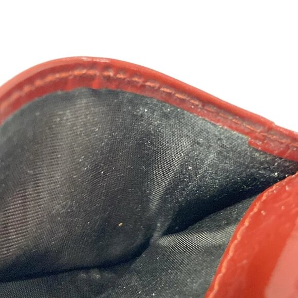 GUCCI Micro GG Red Patent Leather - Pass Holder 124-071325 - Picture 6 of 9